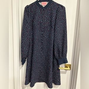 kate spade lips crepe dress